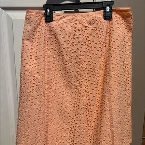 Rafaella Coral Eyelet A-Line Skirt